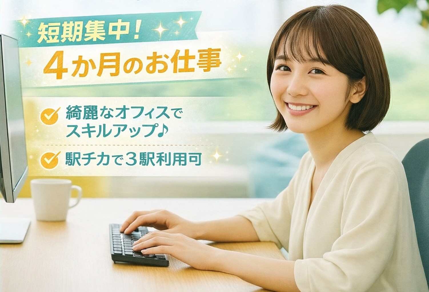 【高時給@1600円】✨未経験者歓迎✨文字が打てればOK！人気のデータ入力！ イメージ1