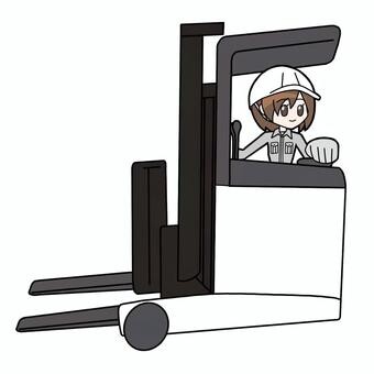 【夜勤リフト】リーチリフトでチルド食品の入出庫、仕分け補助作業 イメージ1