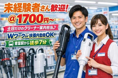 【週2日の家電案内】Wワーク・扶養内歓迎！青葉台駅徒歩スグ＠未経験で9万5千円↑ イメージ1