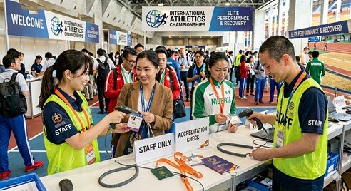 【50名募集・経験不問・語学不要・簡単な業務】国際スポーツ大会の受付誘導業務 イメージ2