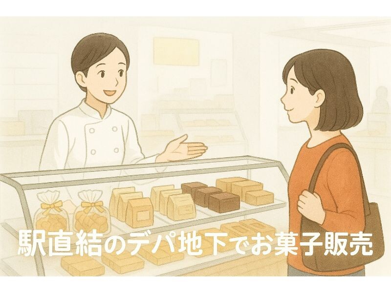 【未経験OK！】横浜駅直結・そごうでおみやげで人気ケーキの販売＊収23万円以上 イメージ1