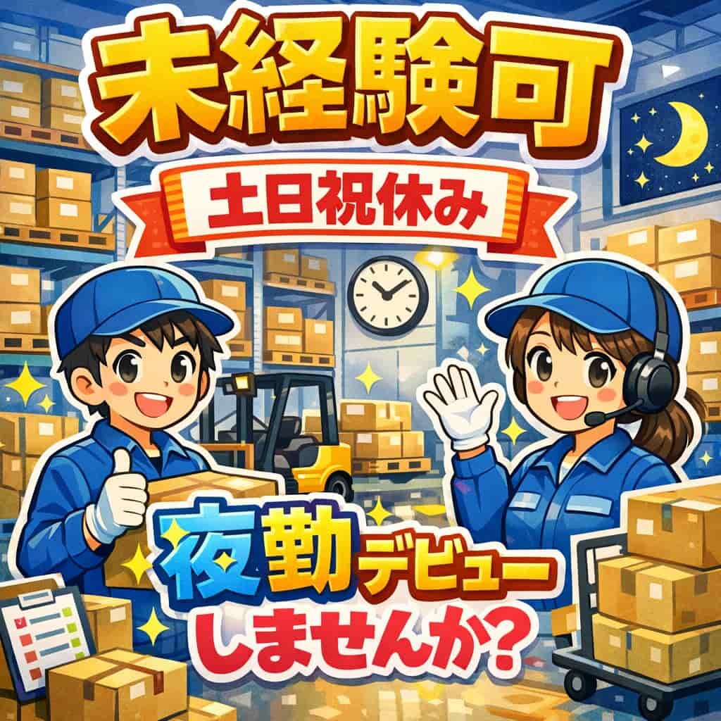 月収28万円以上可能！伝票をみて!とって!運ぶだけ！土日祝日休み[402] イメージ1