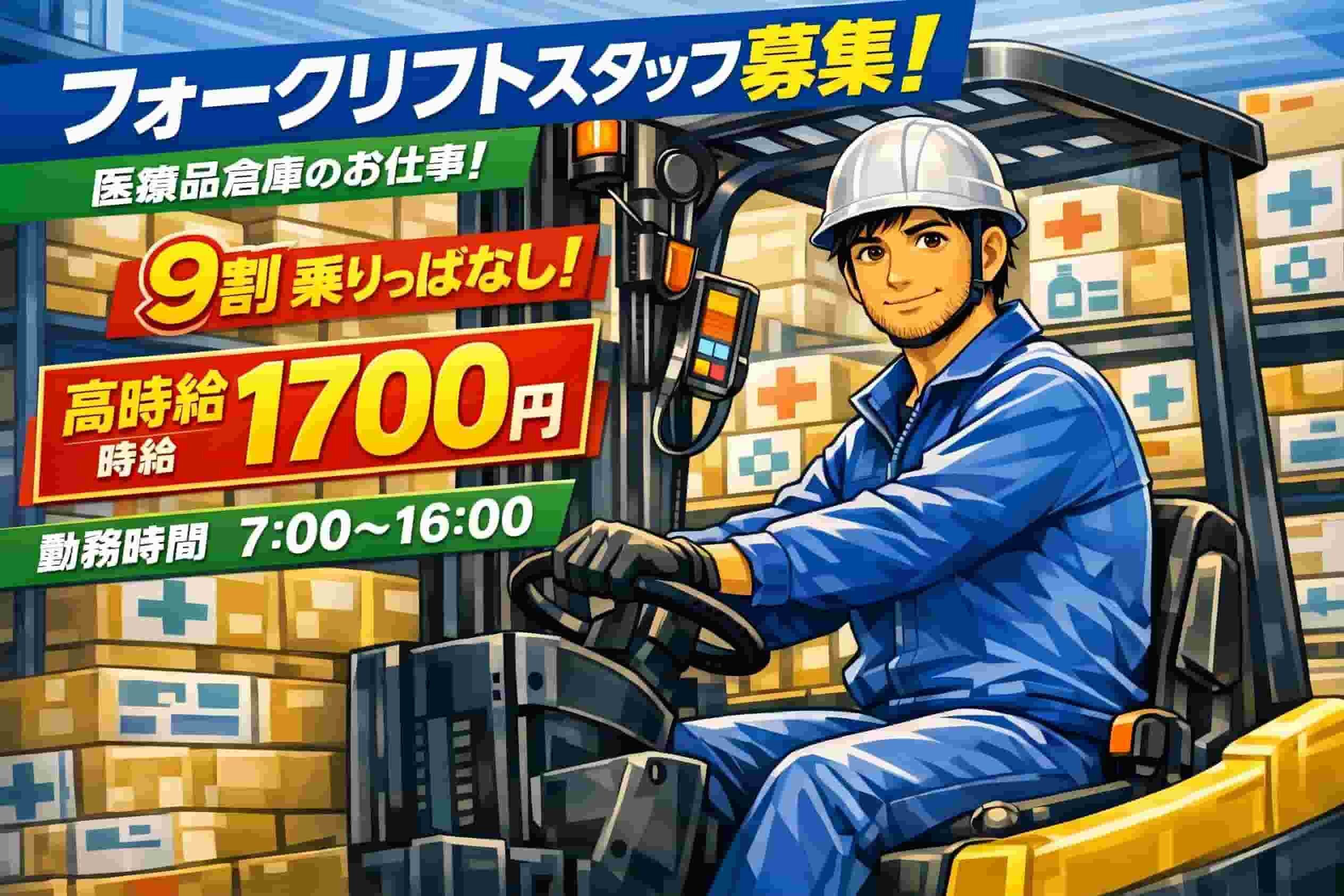 カウンターフォークで医薬品の入出庫＊残業ありなし選べる・車通勤OK[402] イメージ1