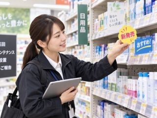 ラウンダー　店舗巡回にてPOP張替え、商品補充のお仕事 イメージ1