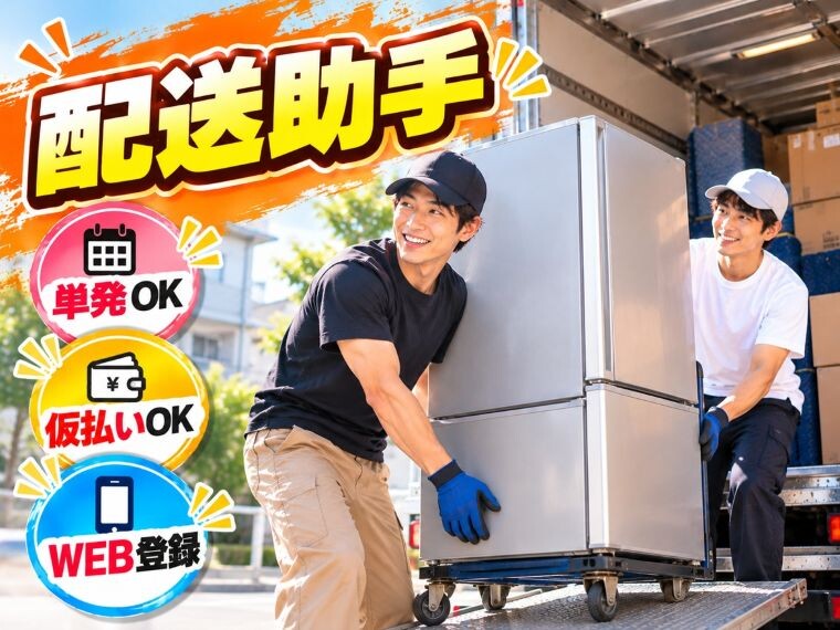 ＜未経験歓迎！好きな日のみでOK＞家具の運搬などの引越作業のサポート イメージ1
