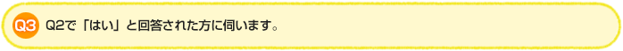 Q3.Q2で「はい」と回答された方に伺います。